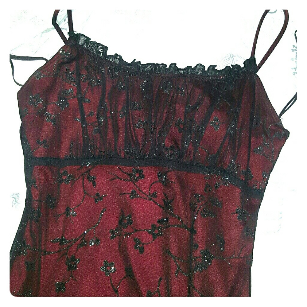 Small red and black dress